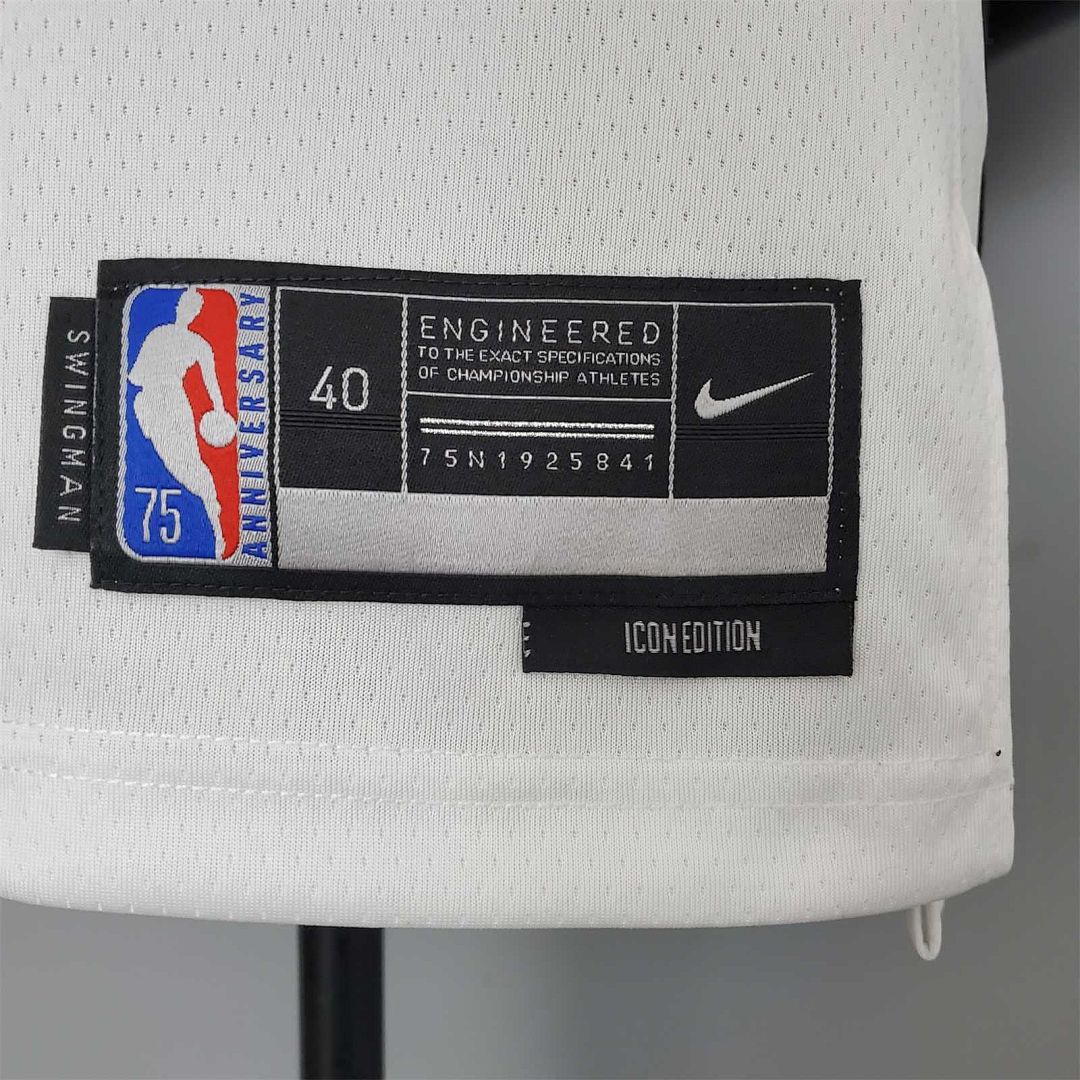 75th Anniversary Harris #12 Nets White 6