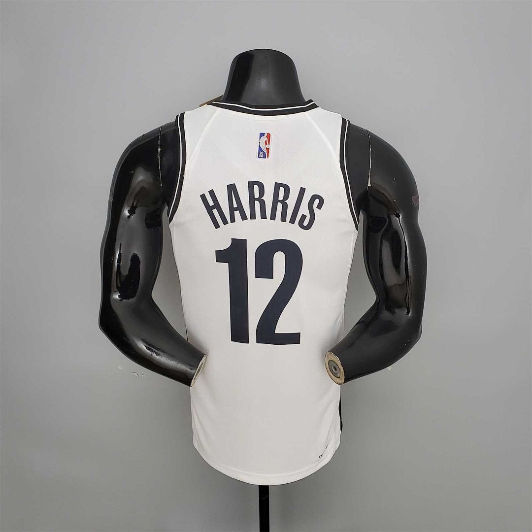 75th Anniversary Harris #12 Nets White 7