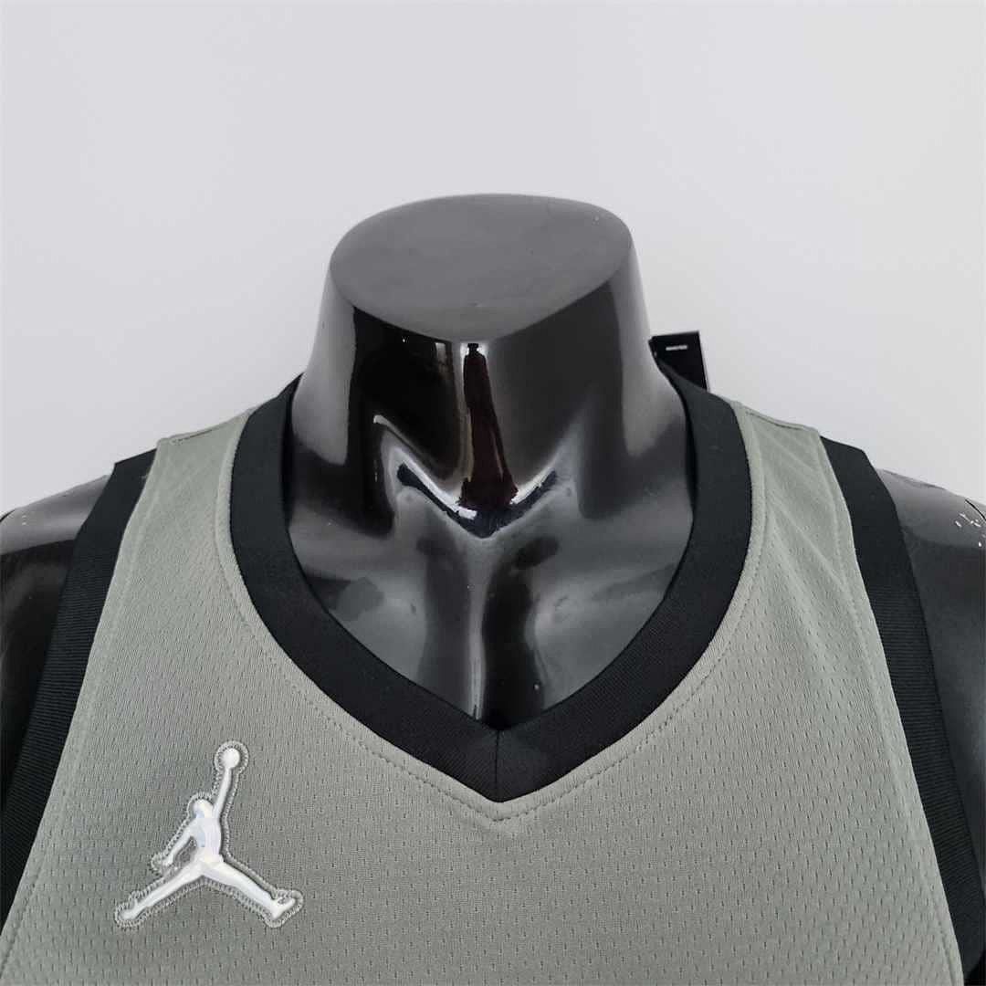 75th Anniversary Irving #11 Brooklyn Nets City Edition Gray NBA Jersey 6