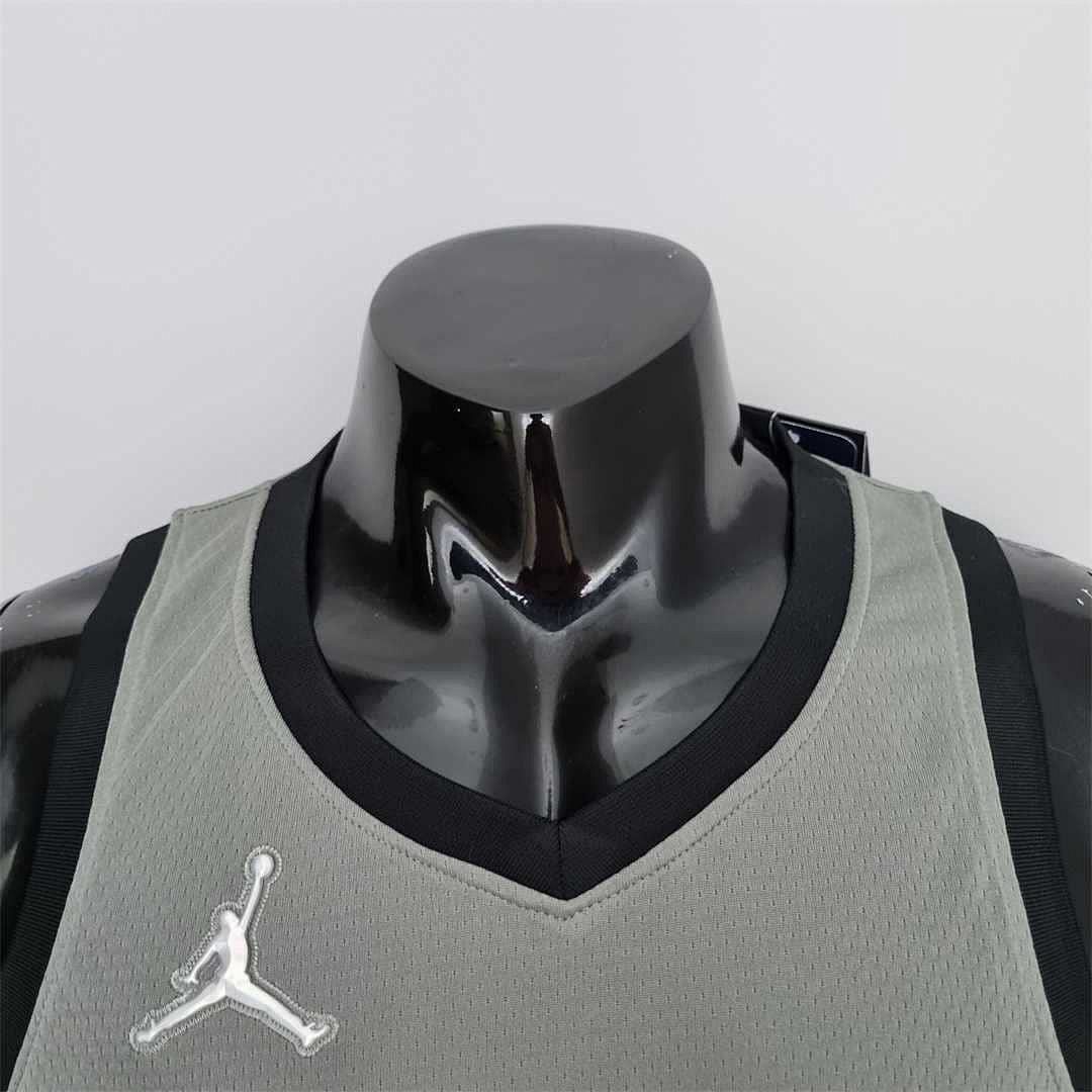 75th Anniversary Simmons #10 Brooklyn Nets City Edition Gray NBA Jersey 5