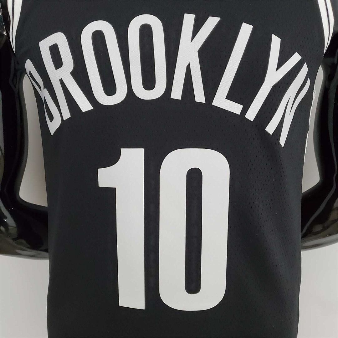 75th Anniversary Simmons #10 Nets Black NBA Jersey 2