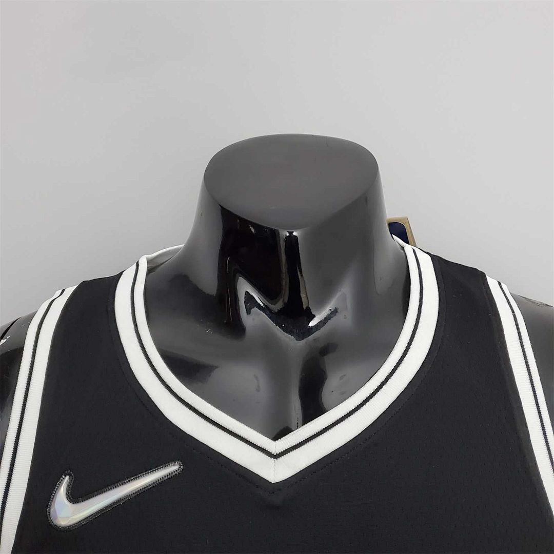 75th Anniversary Simmons #10 Nets Black NBA Jersey 3