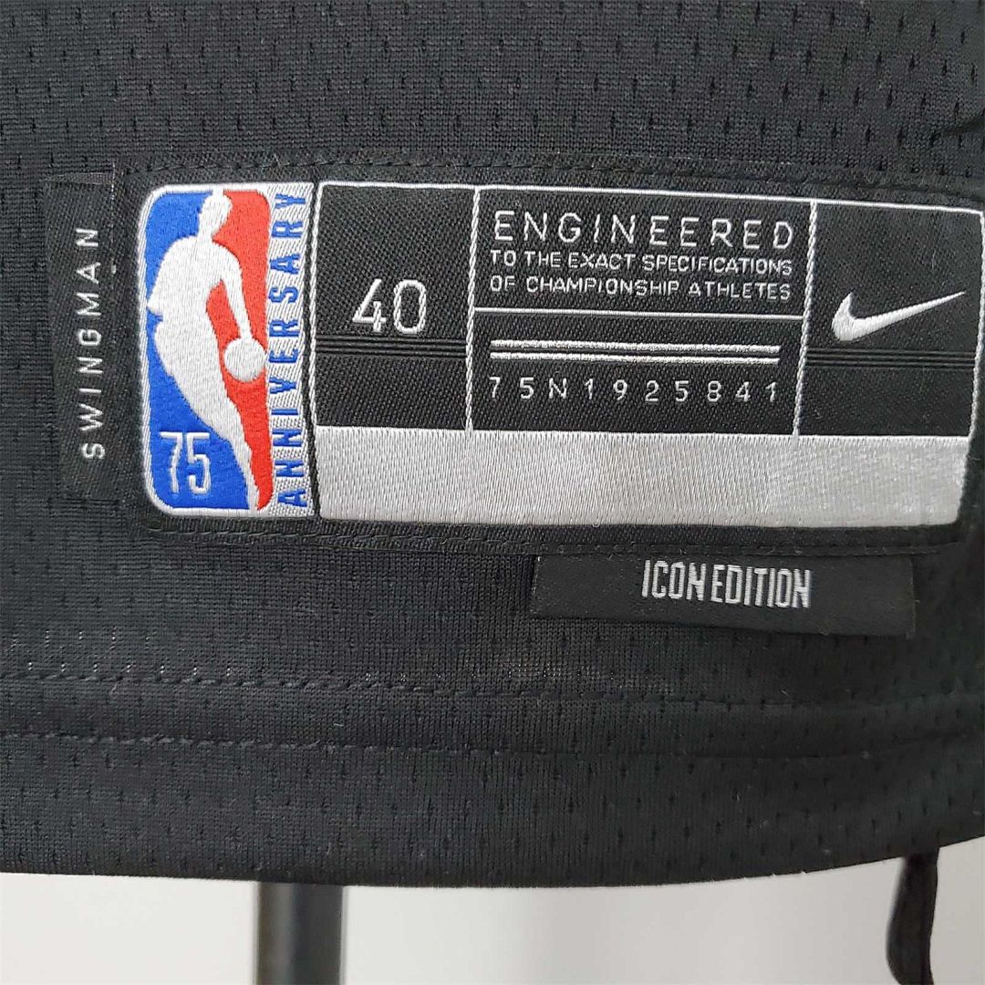 75th Anniversary Simmons #10 Nets Black NBA Jersey 6