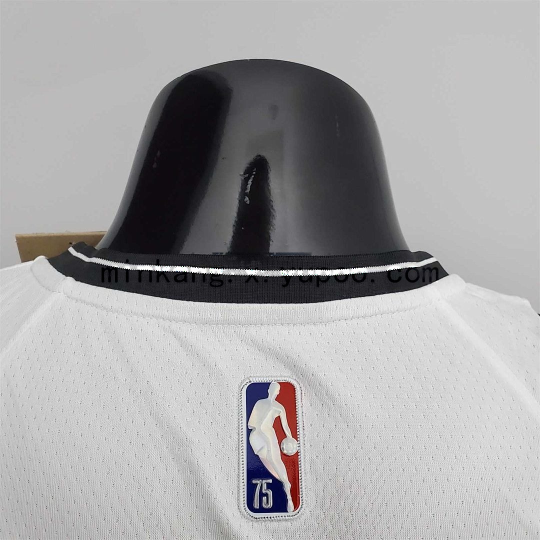 75th Anniversary Simmons #10 Nets White NBA Jersey 4