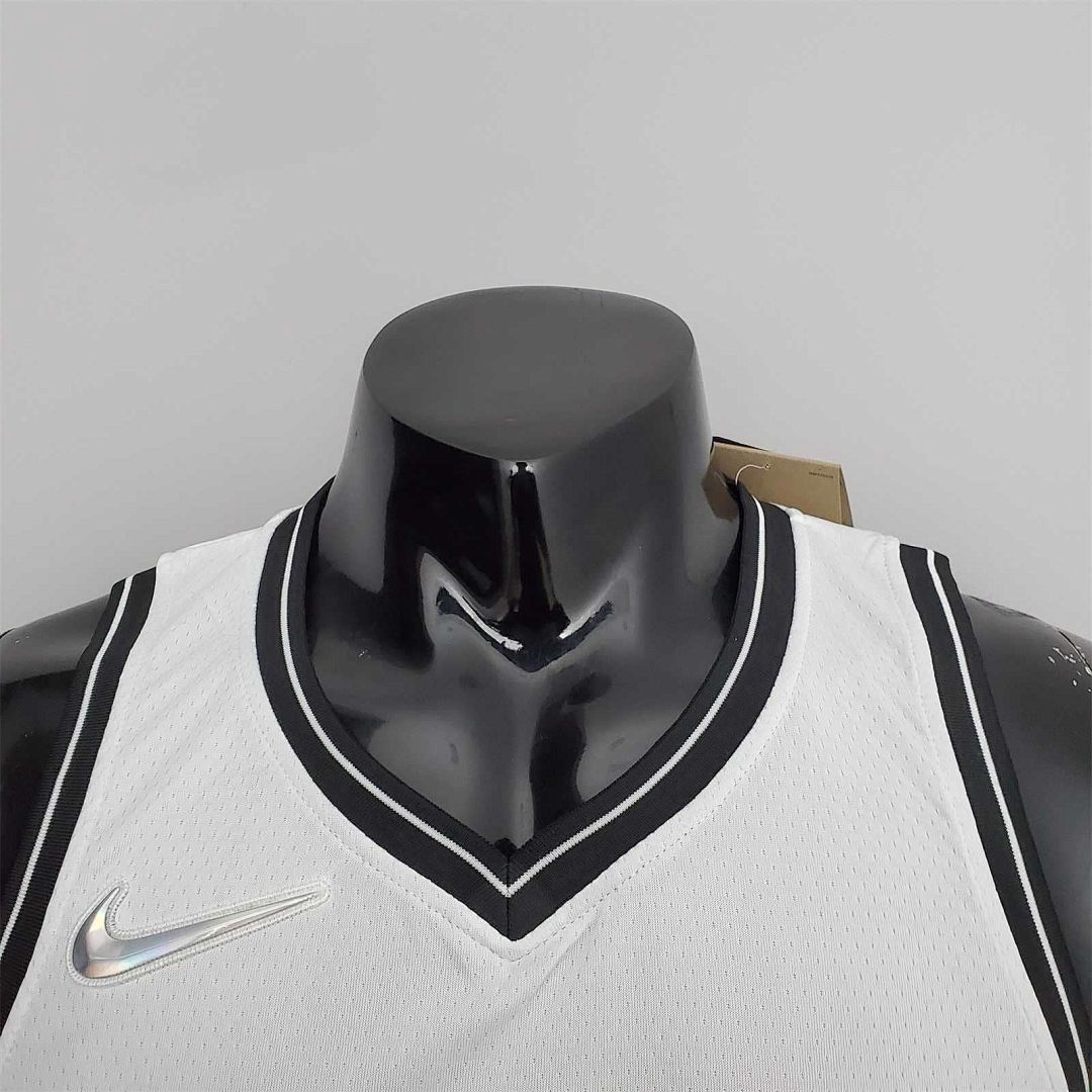 75th Anniversary Simmons #10 Nets White NBA Jersey 6