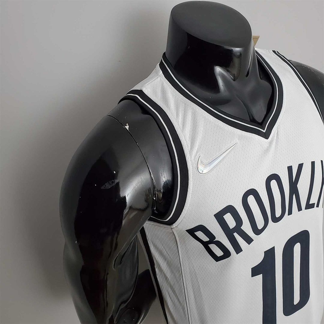 75th Anniversary Simmons #10 Nets White NBA Jersey 8