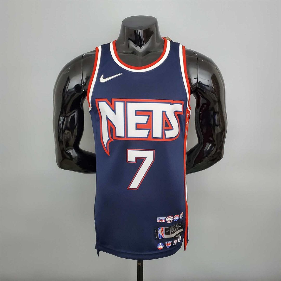 2022 75th Anniversary Durant #7 Nets City Edition Royal Blue