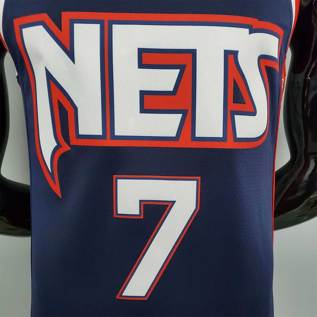 2022 75th Anniversary Durant #7 Nets City Edition Royal Blue 2