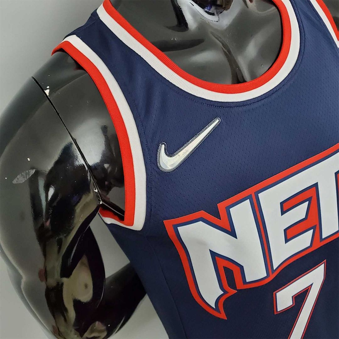 2022 75th Anniversary Durant #7 Nets City Edition Royal Blue 4
