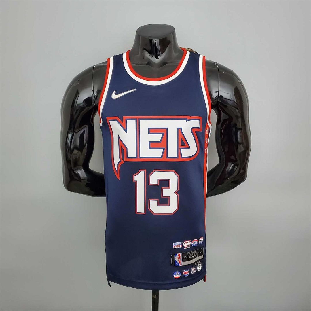 2022 75th Anniversary Harden #13 Nets City Edition Royal Blue