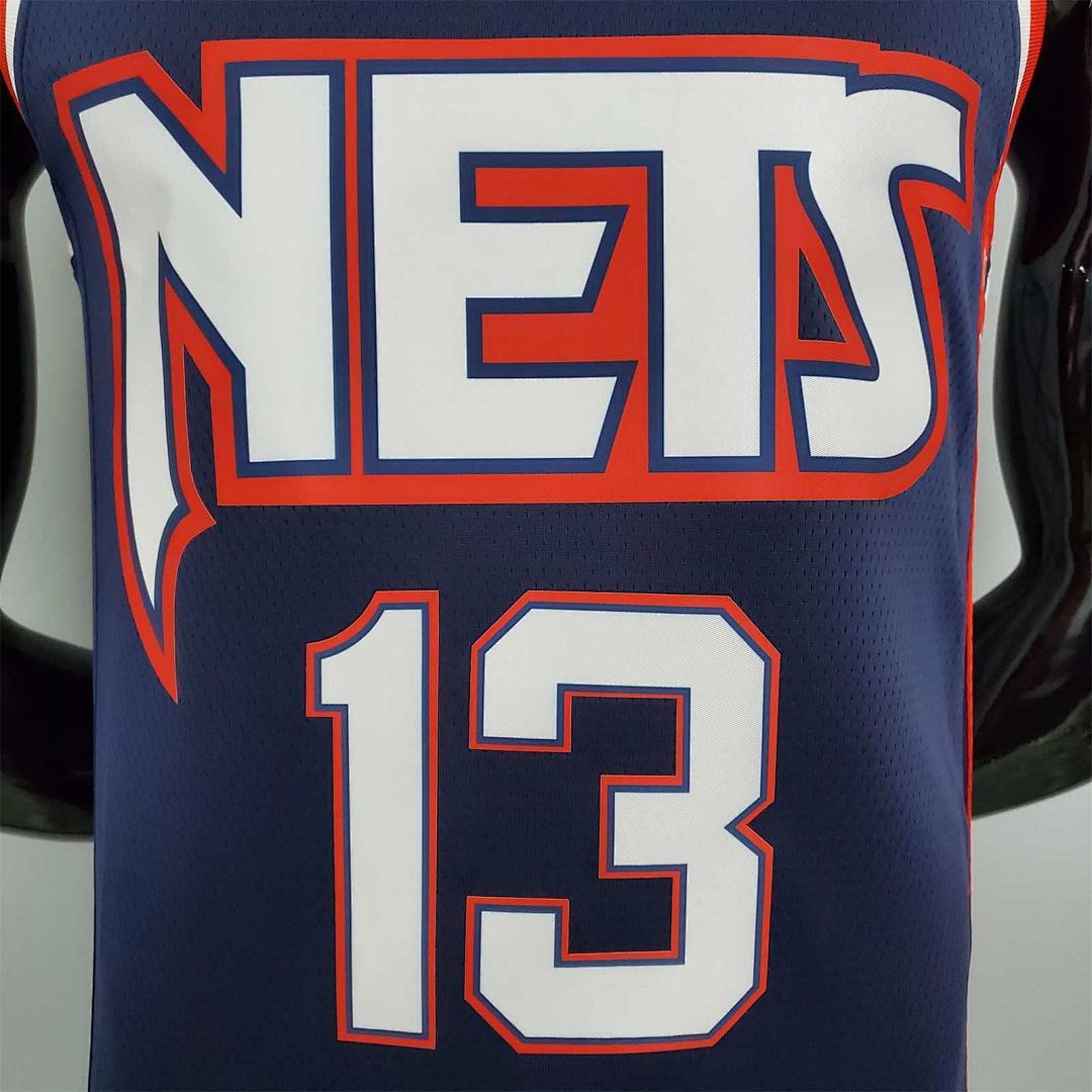 2022 75th Anniversary Harden #13 Nets City Edition Royal Blue 6