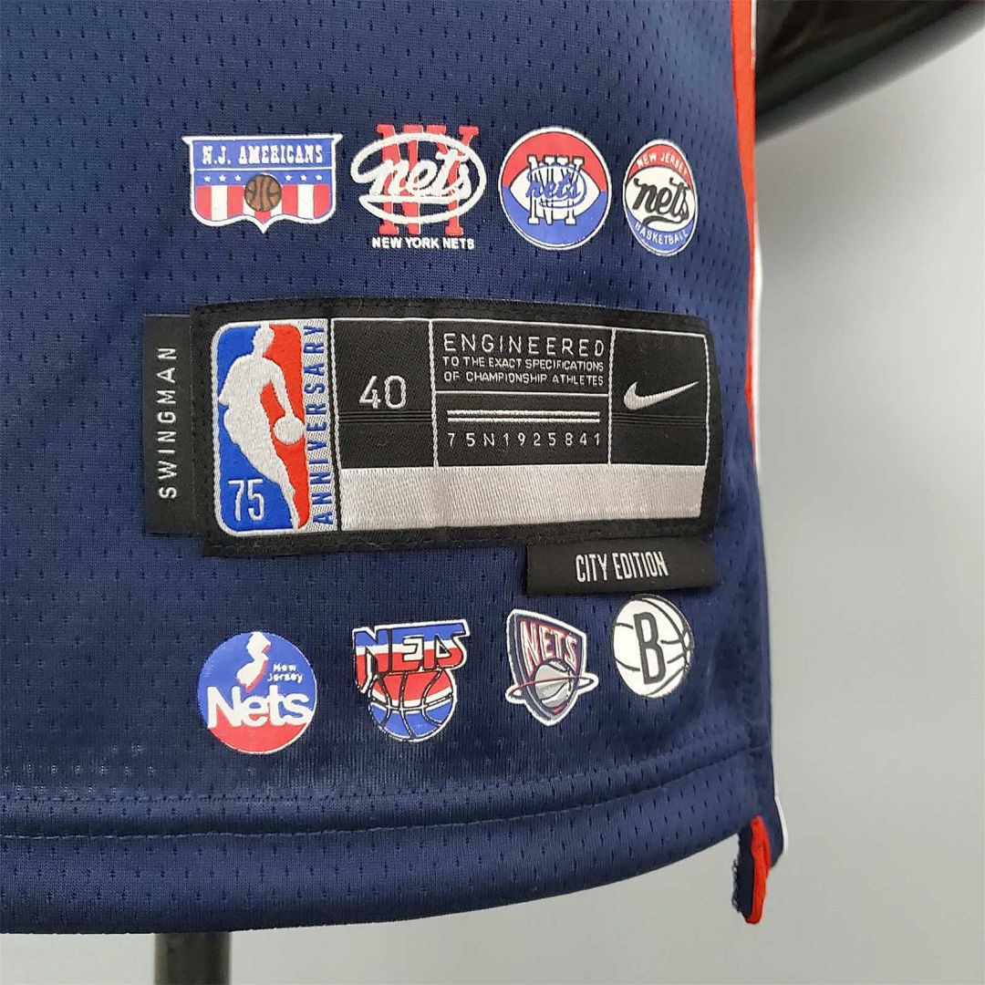 2022 75th Anniversary Harden #13 Nets City Edition Royal Blue 8