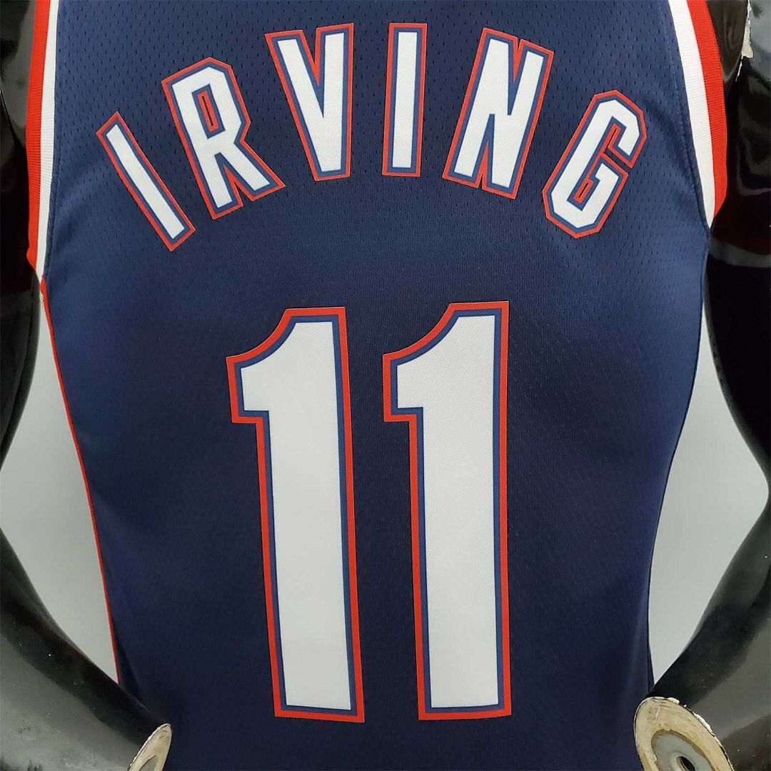 2022 75th Anniversary Irving #11 Nets City Edition Royal Blue 8