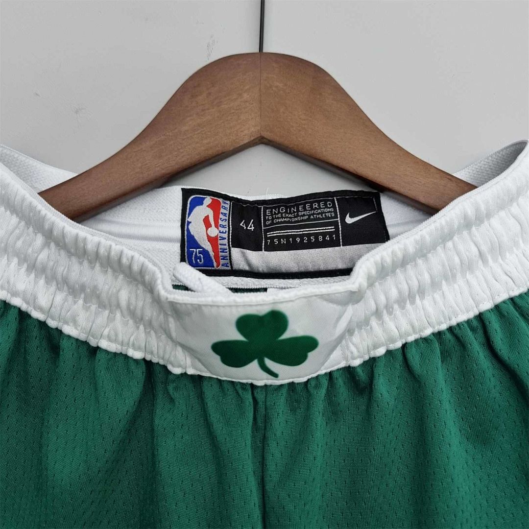 75th Anniversary Boston Celtics Green Shorts NBA 2