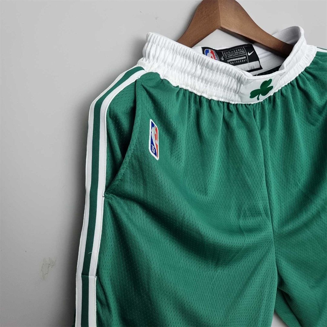 75th Anniversary Boston Celtics Green Shorts NBA 5