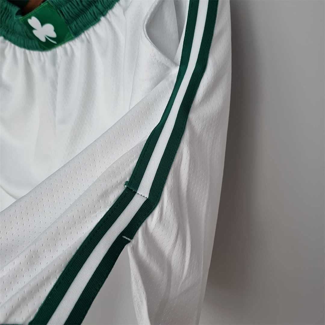 75th Anniversary Boston Celtics White NBA Shorts 6