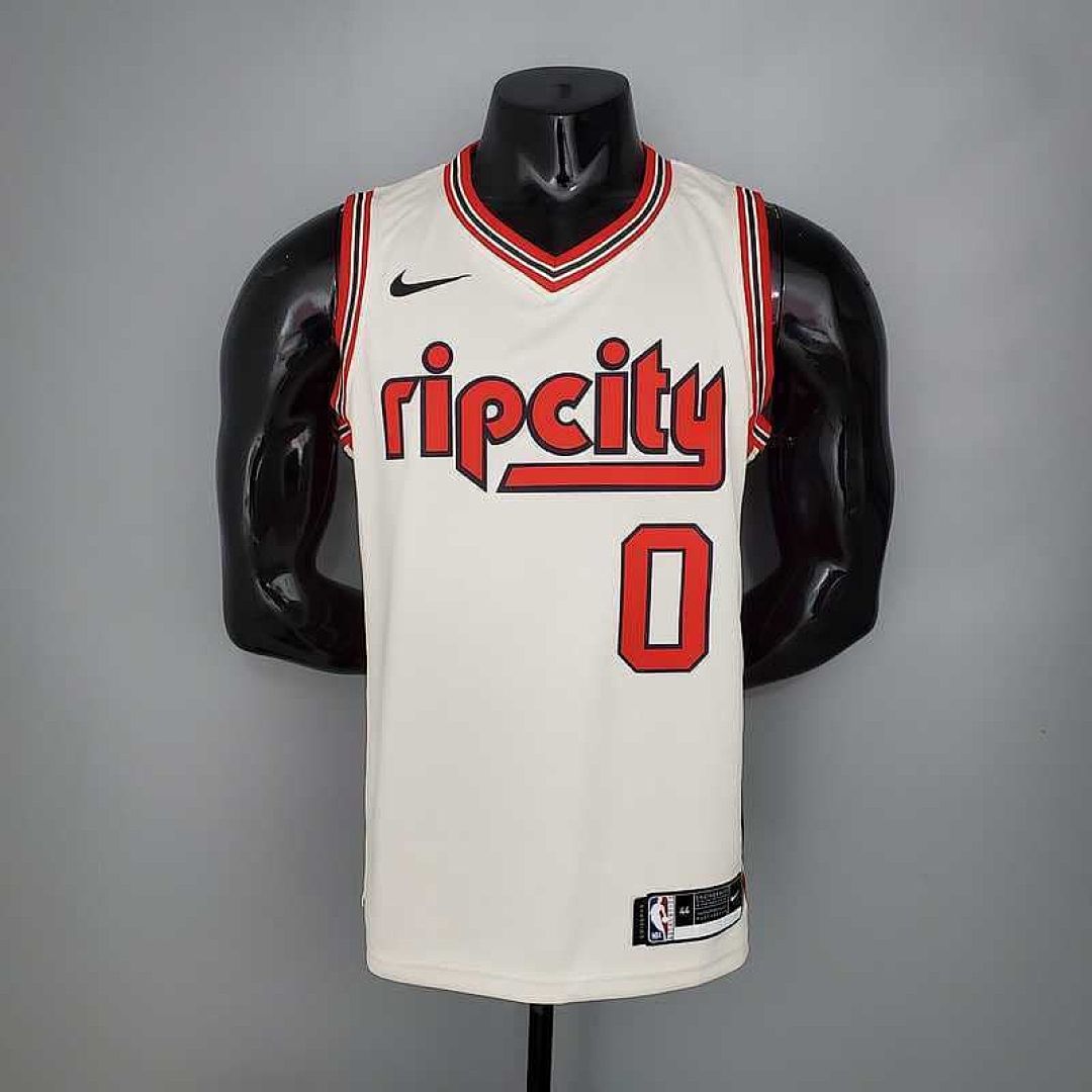 LILLARD#0 Portland Trail Blazers Beige