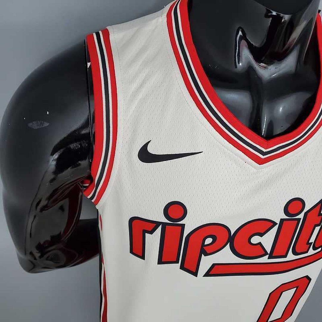 LILLARD#0 Portland Trail Blazers Beige 5