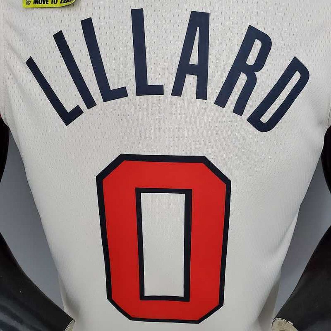 LILLARD#0 Portland Trail Blazers Beige 8