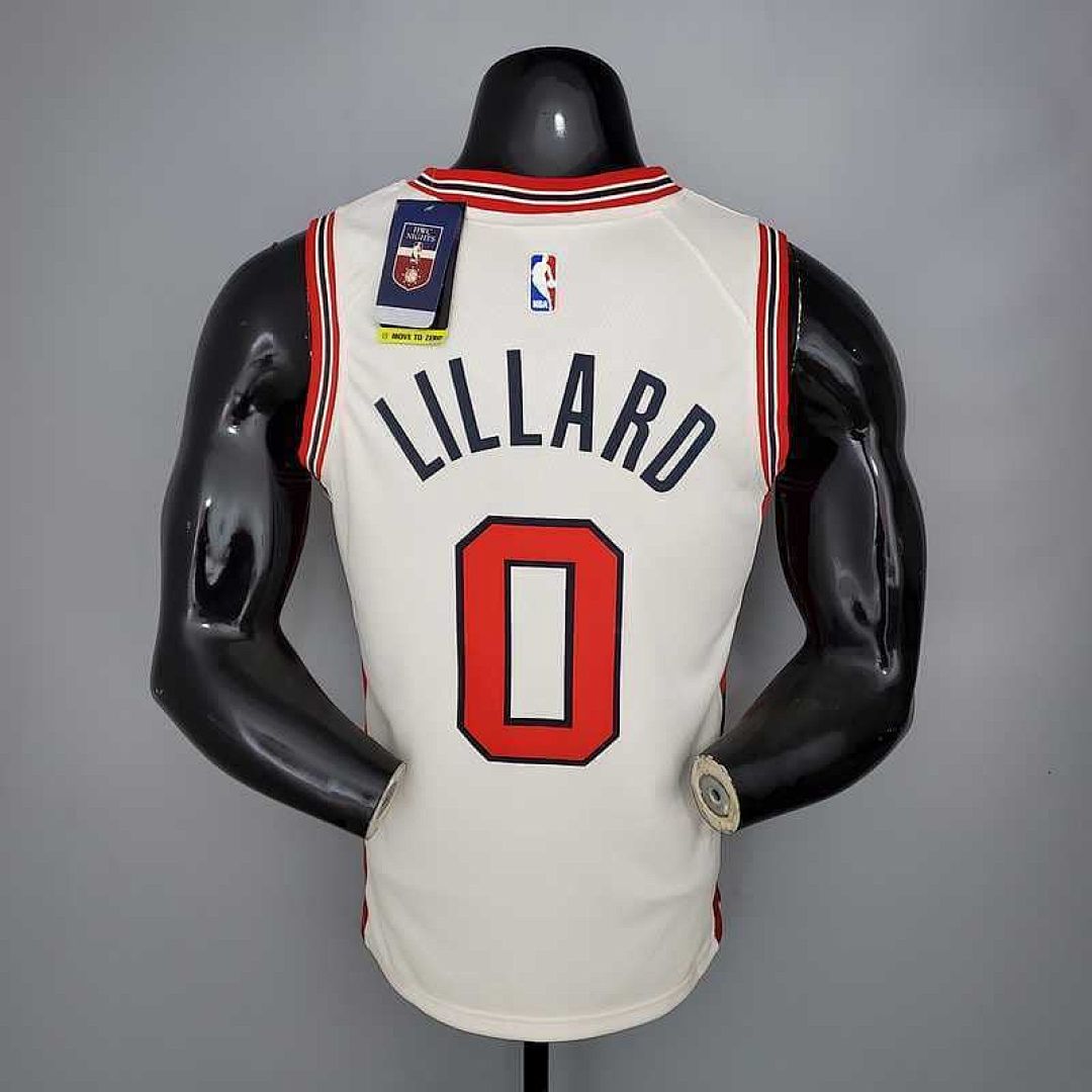 LILLARD#0 Portland Trail Blazers Beige 9