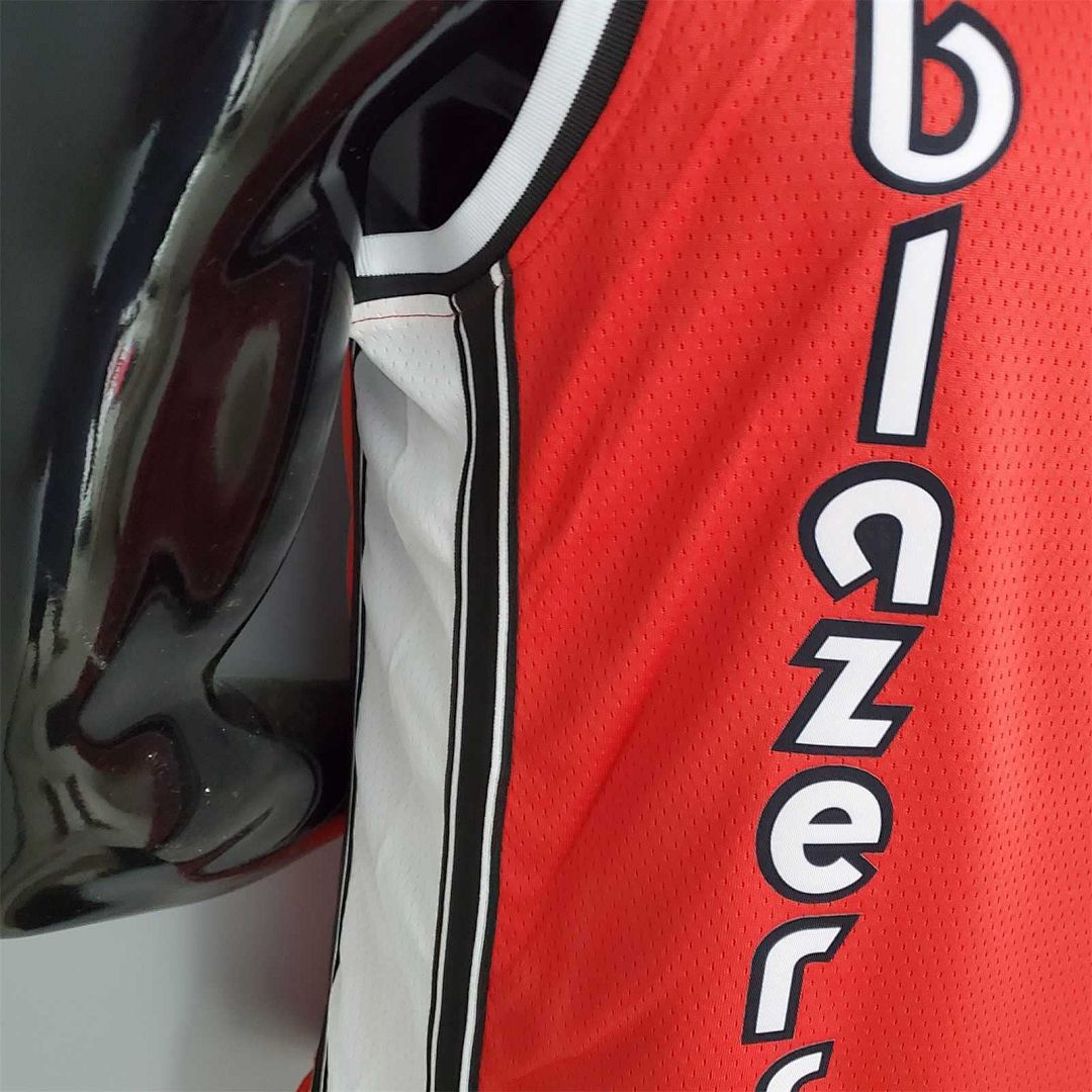 LILLARO#0 Trail Blazers Retro Red 3
