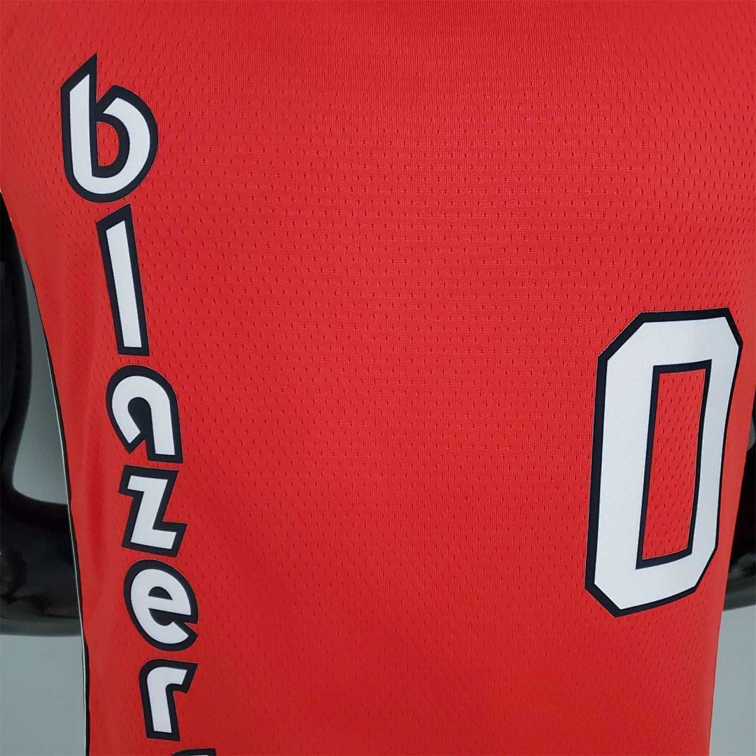 LILLARO#0 Trail Blazers Retro Red 8