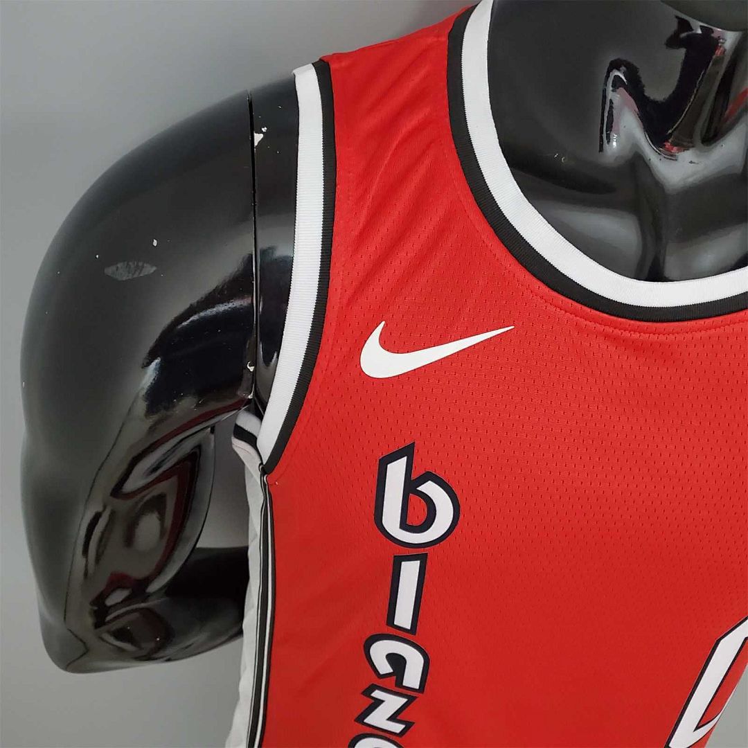 LILLARO#0 Trail Blazers Retro Red 9