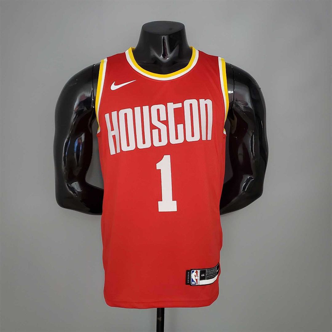 McGRADY#1 Rockets Retro Red