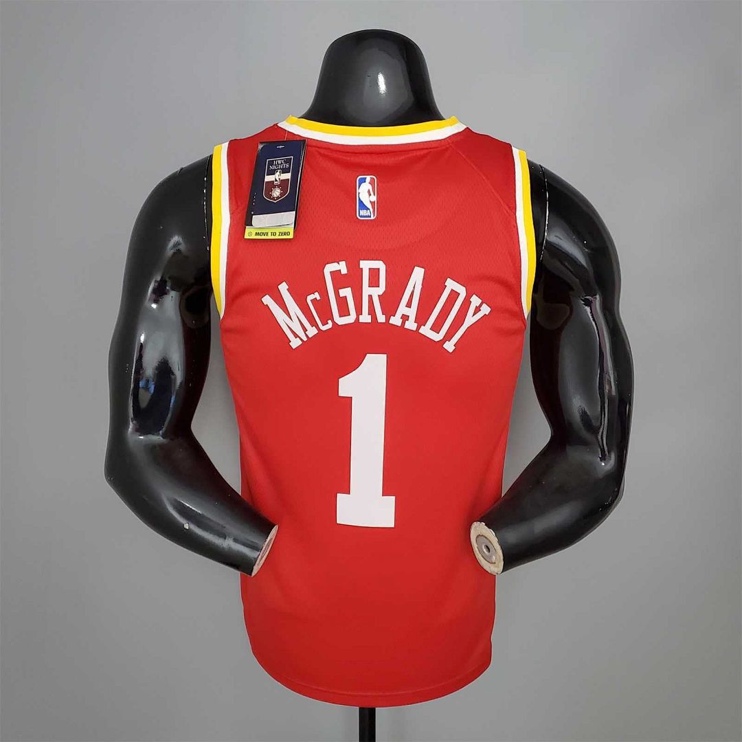 McGRADY#1 Rockets Retro Red 7