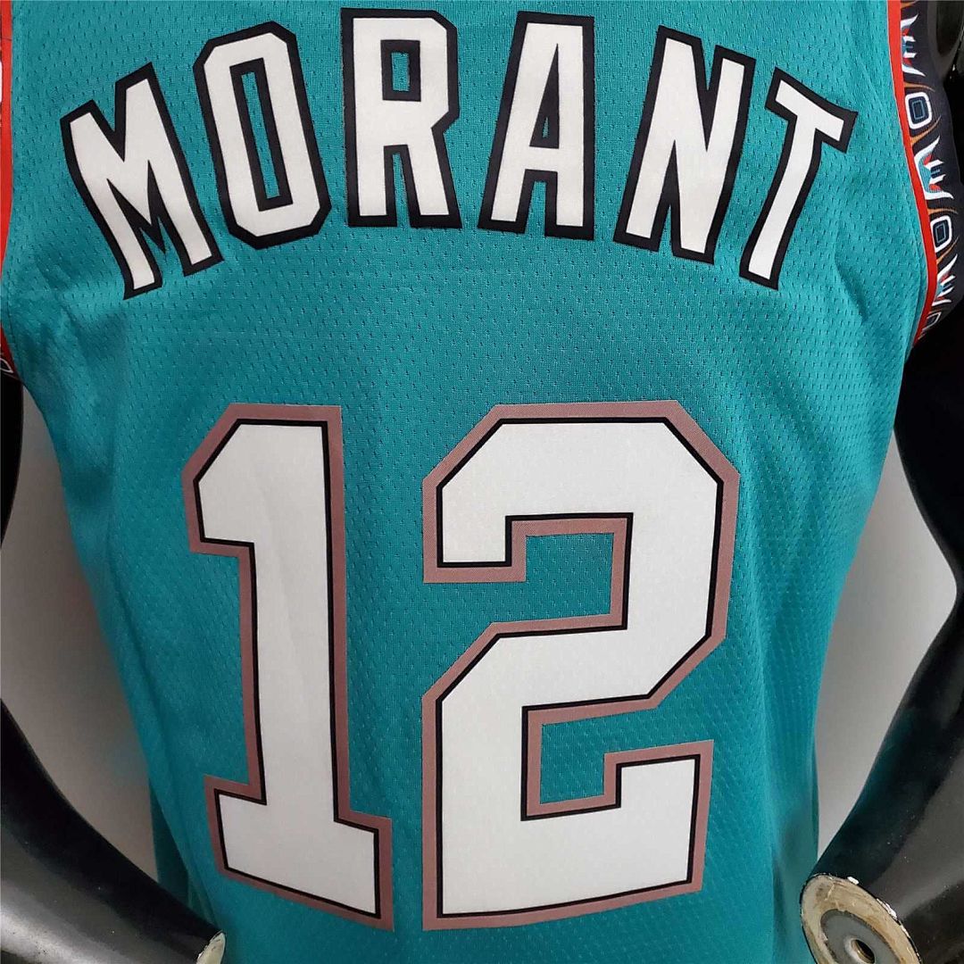 Morant #12 Memphis Grizzlies green 6