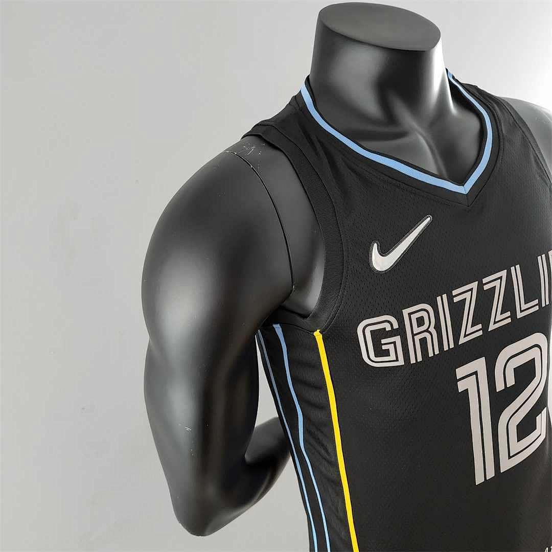 MORANT#12 Memphis Grizzlies Honor Edition Black NBA Jersey 5