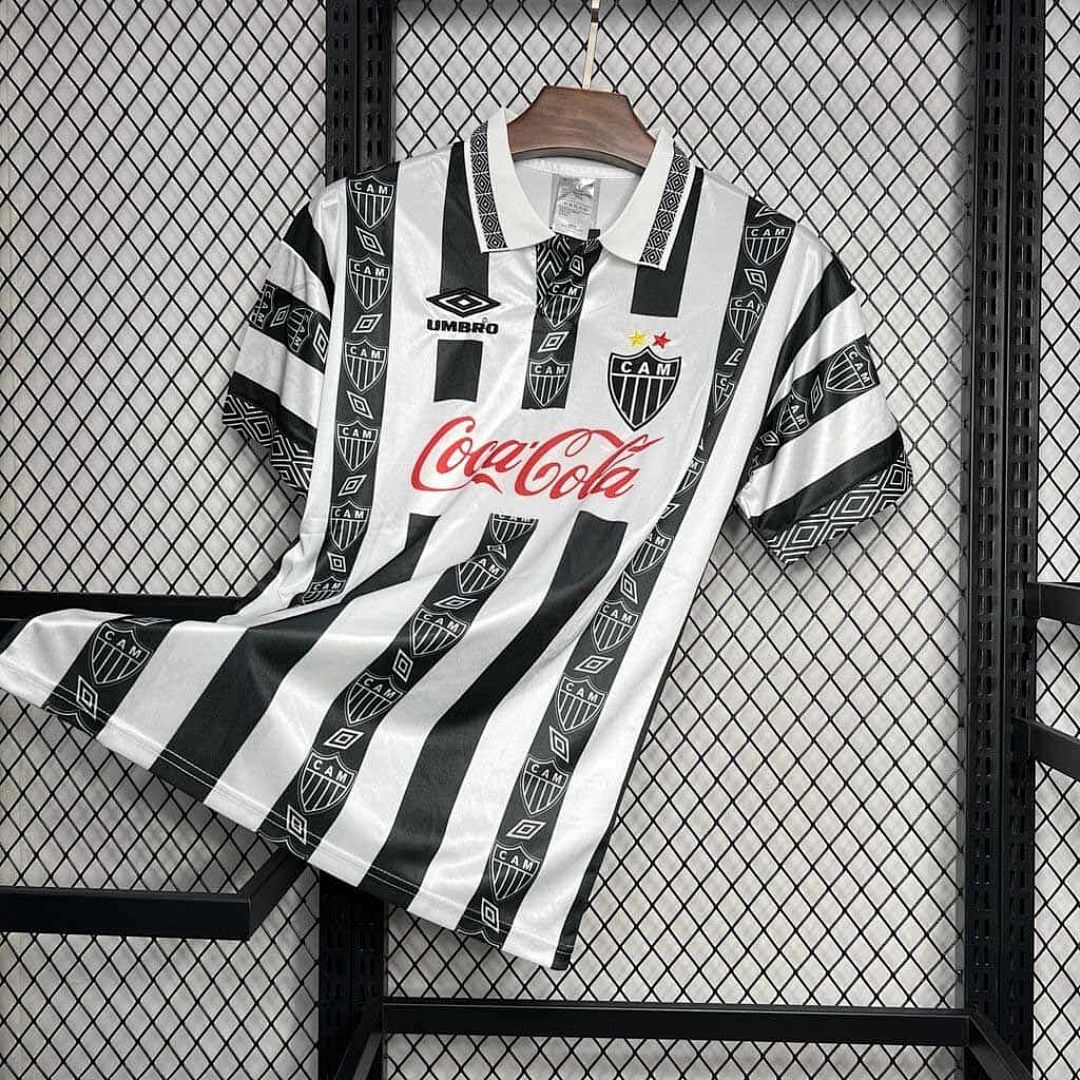 95-96 Atletico Mineiro Home Retro Kit Vintage Shirt 2