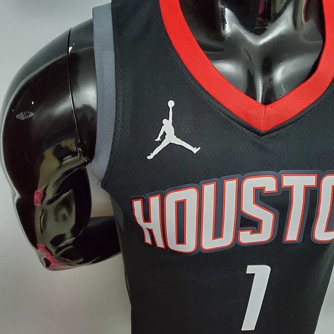 New Rockets Jordan McGrady#1 Theme Limited City Edition Black 7