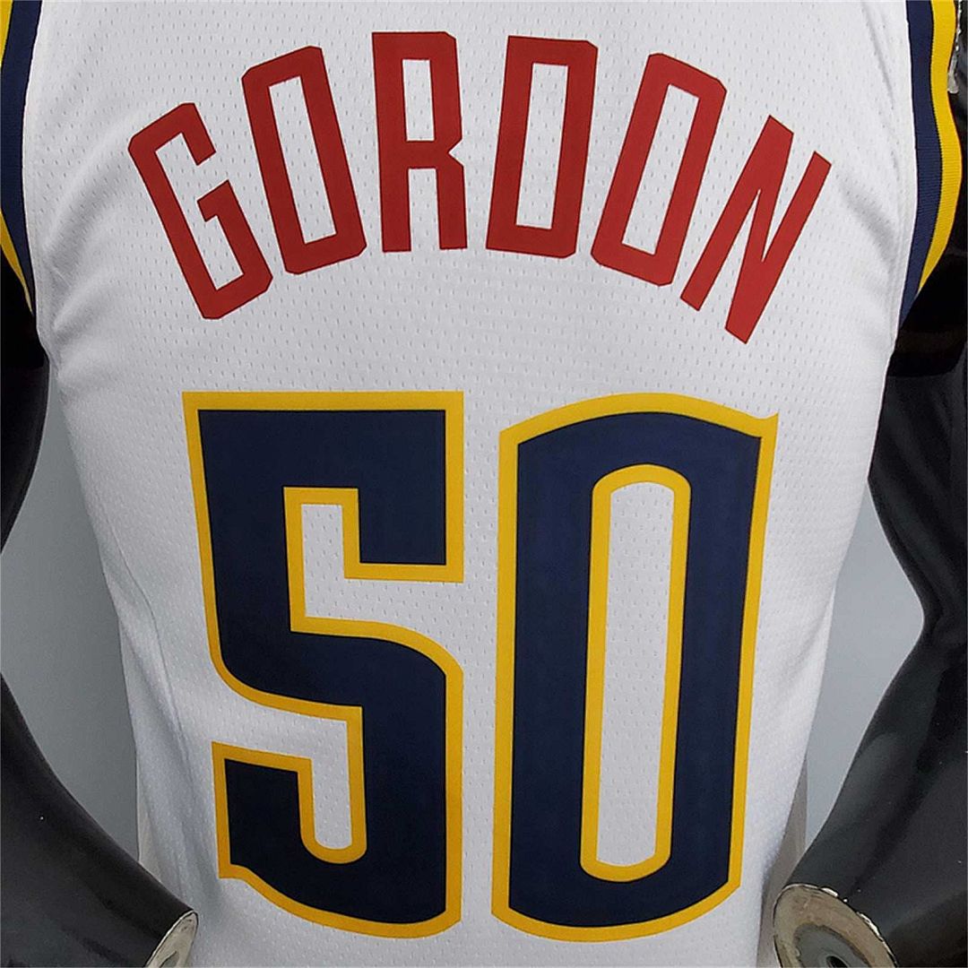 Nuggets Gordon #50 Limited White 3