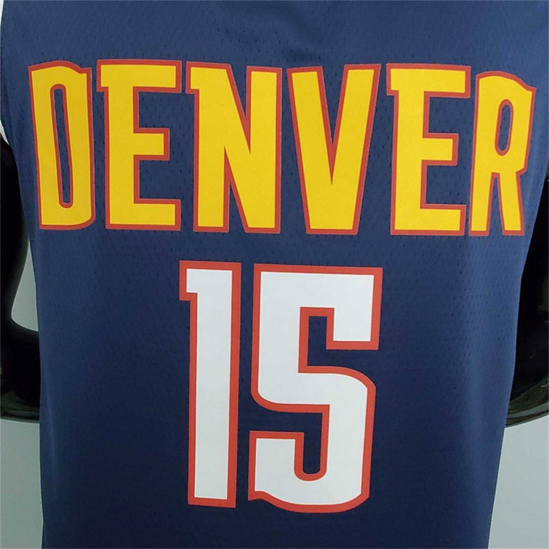 Nuggets Jokic #15 Navy Blue 2