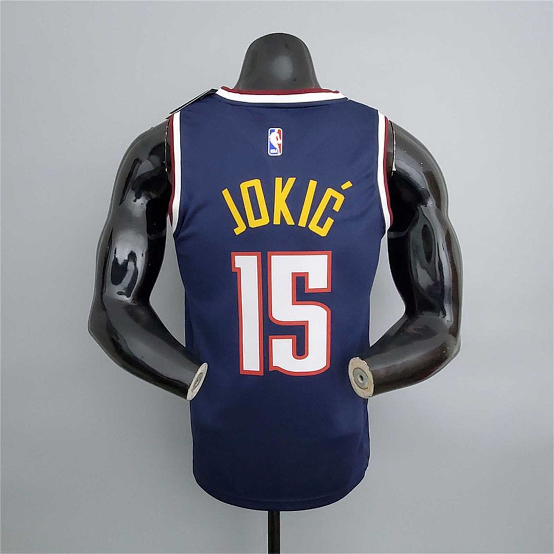 Nuggets Jokic #15 Navy Blue 6