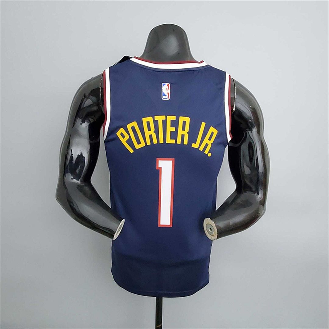 Nuggets Porter jr.#1 Navy Blue 6