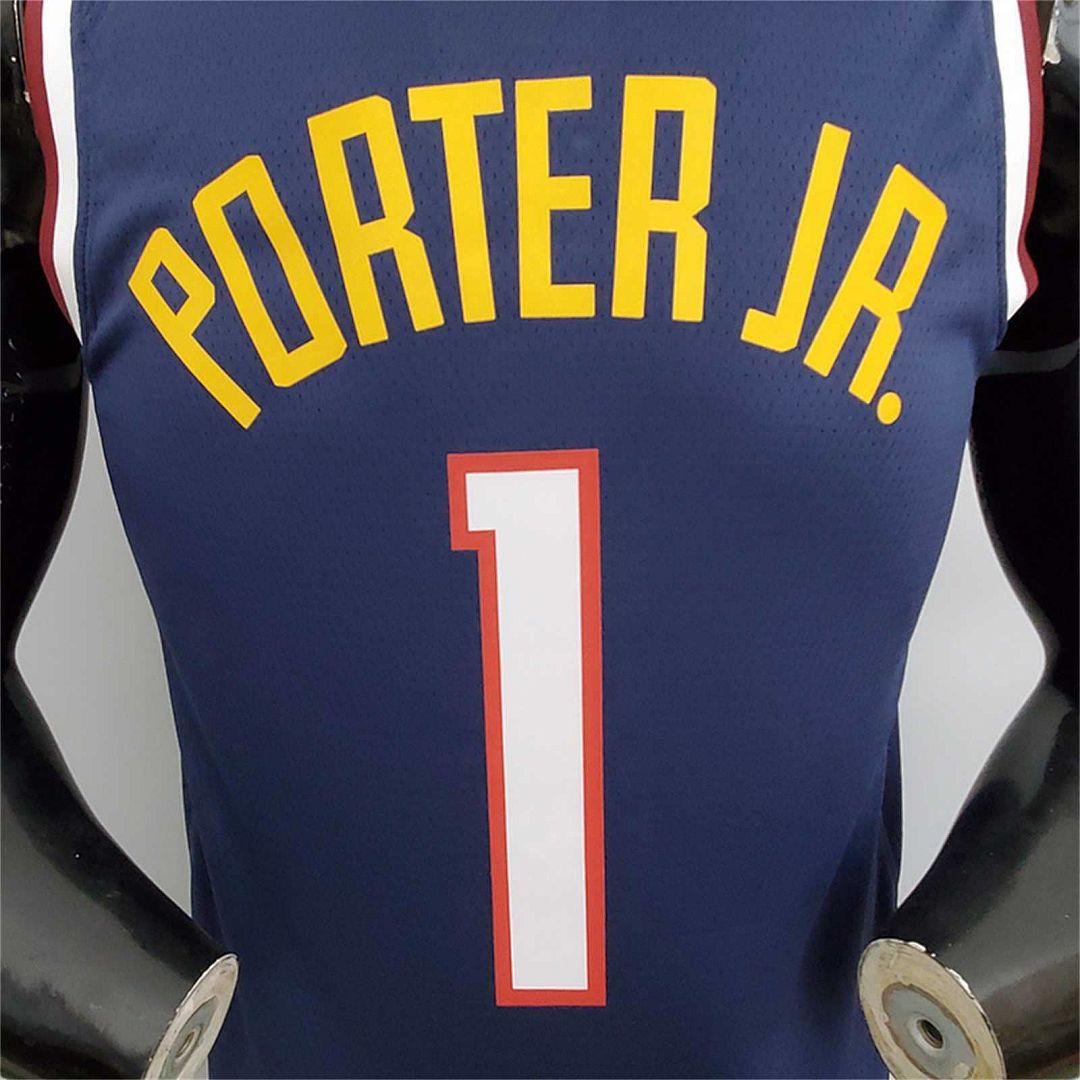 Nuggets Porter jr.#1 Navy Blue 7
