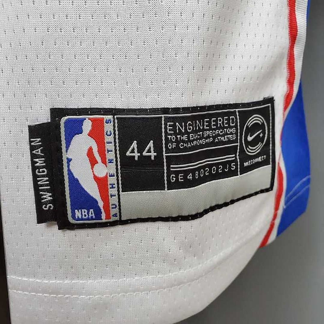 SIMMONS#25 Detroit Pistons white 3