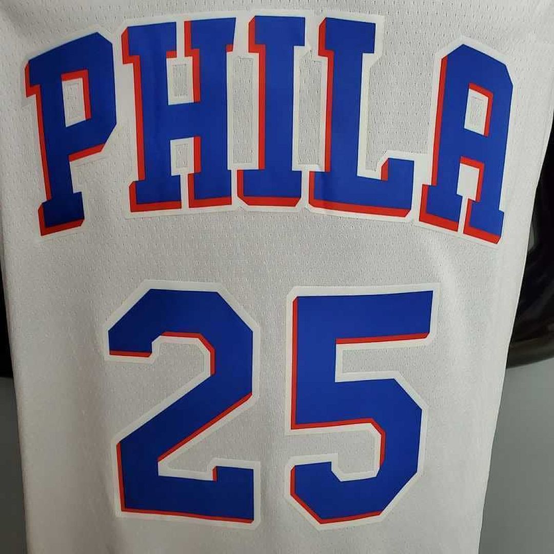 SIMMONS#25 Detroit Pistons white 6