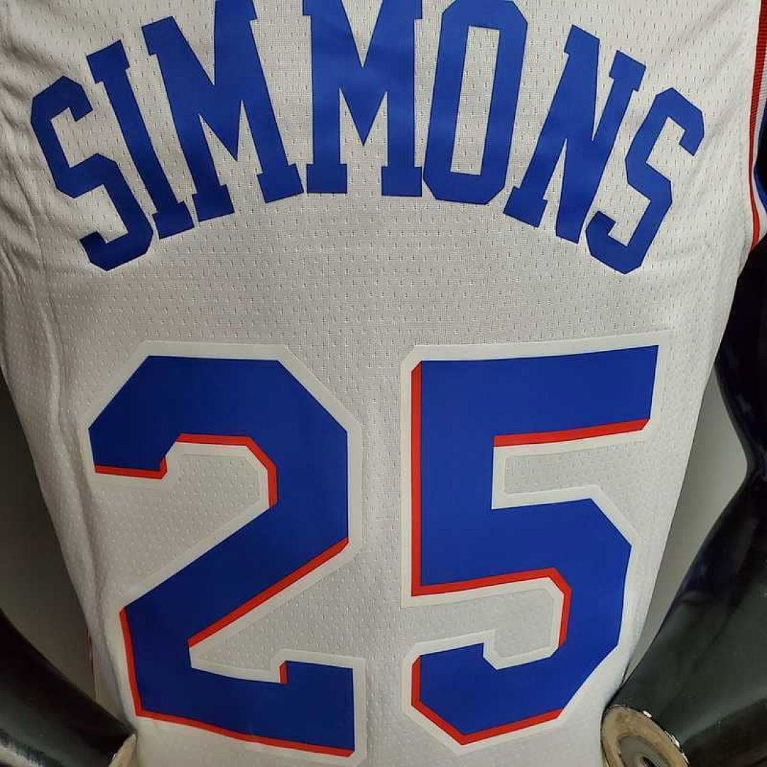 SIMMONS#25 Detroit Pistons white 7