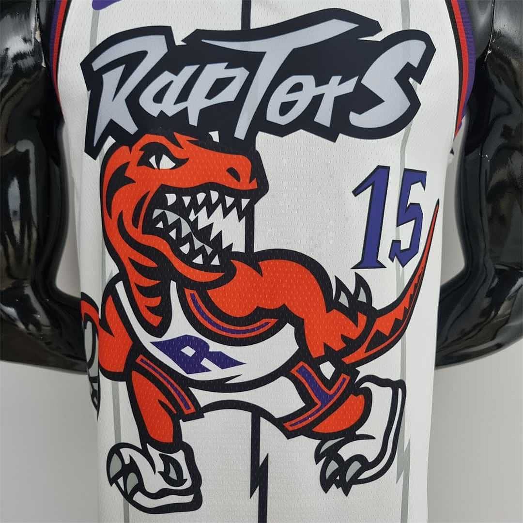 Toronto Raptors CARTER #15 White NBA Jersey 5