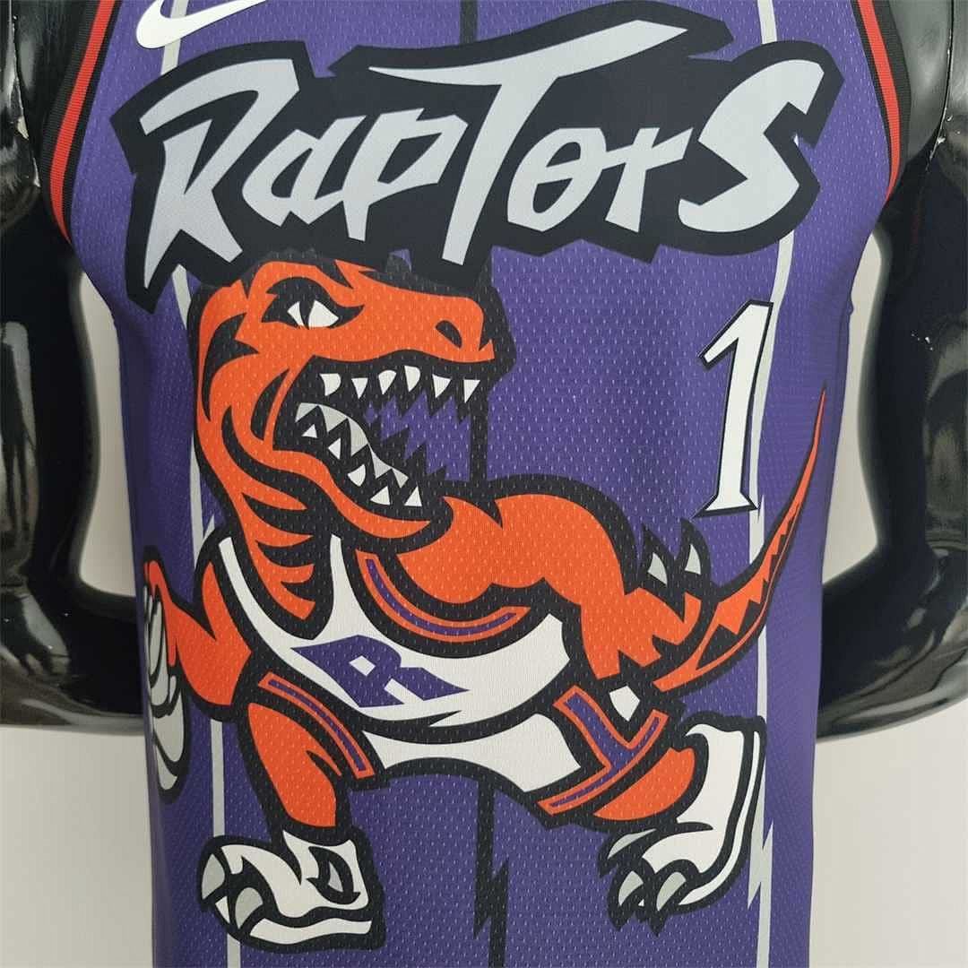 Toronto Raptors McGRADY#1 Purple NBA Jersey 4