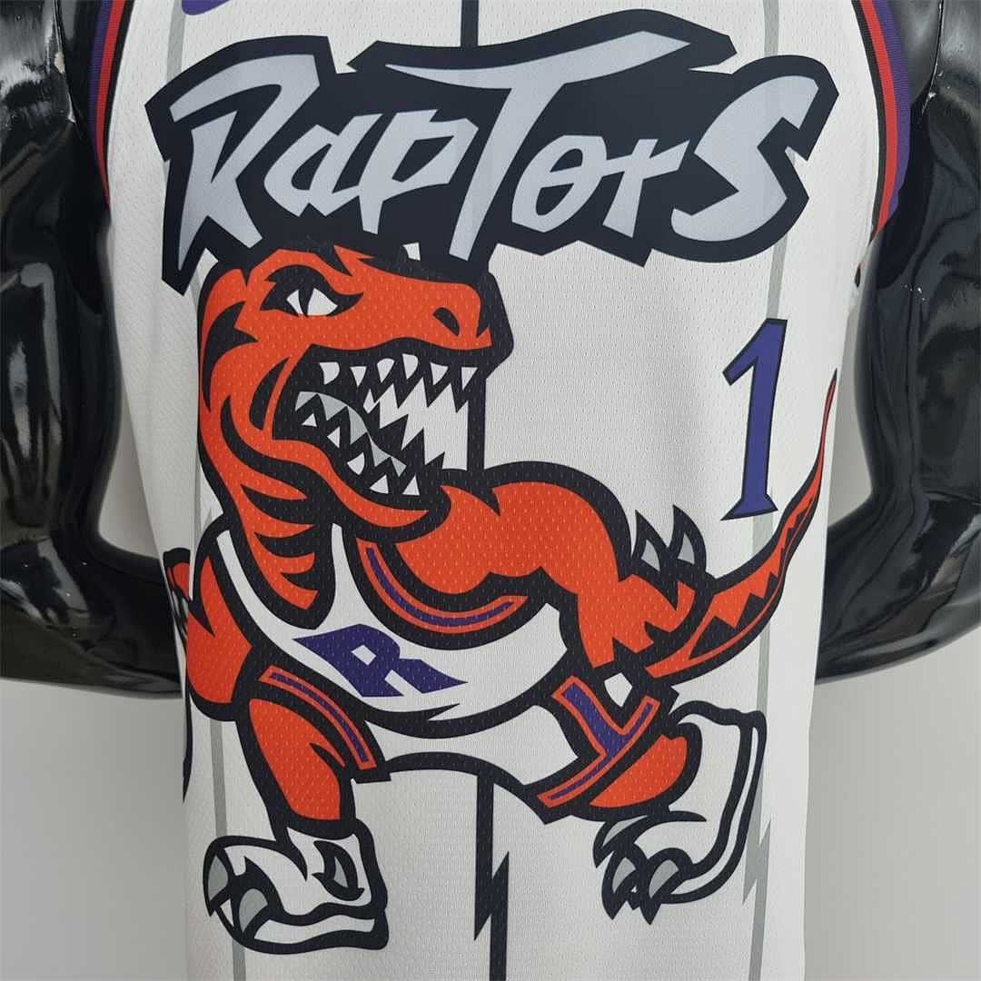 Toronto Raptors McGRADY#1 White NBA Jersey 5