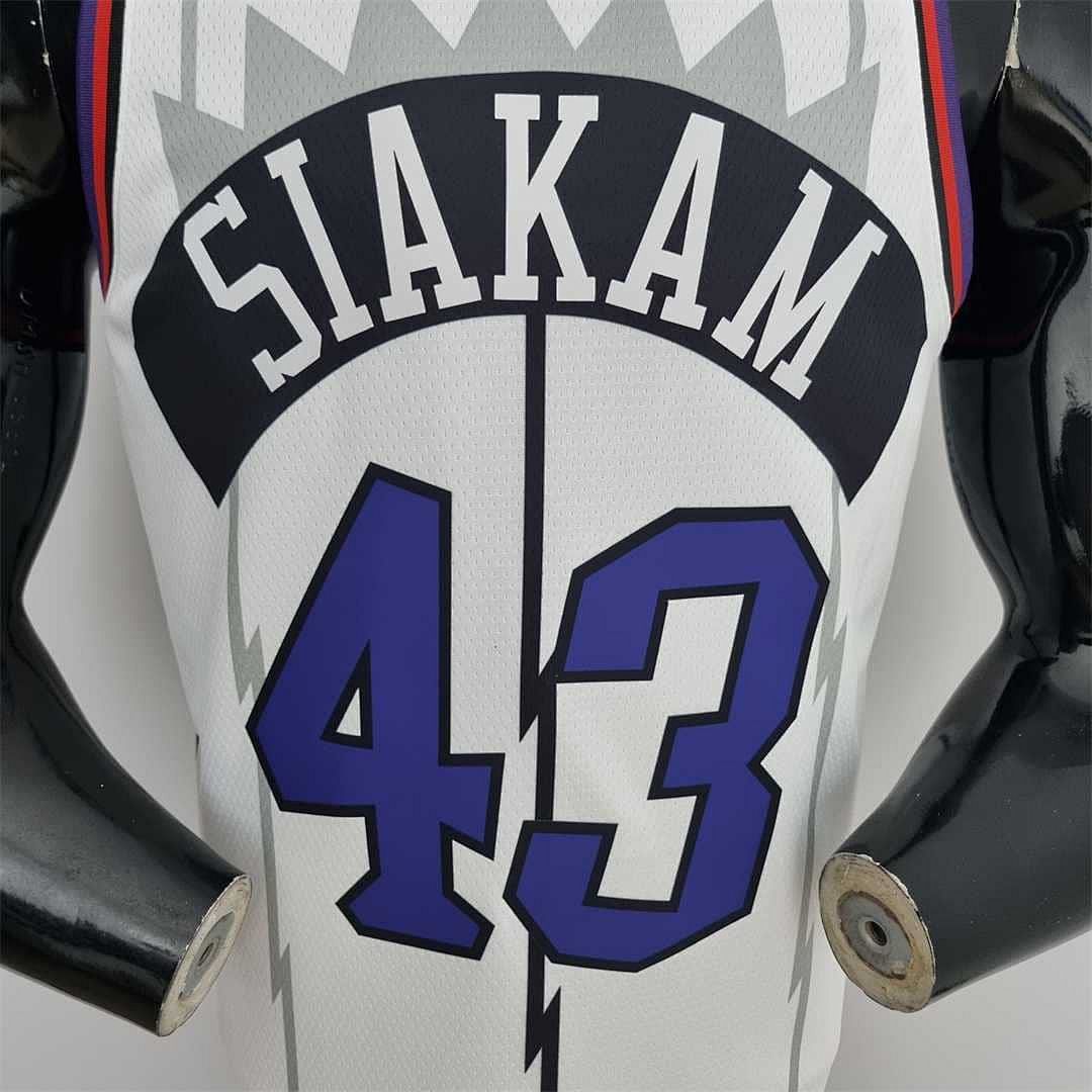 Toronto Raptors SIAKAM #43 White NBA Jersey 3