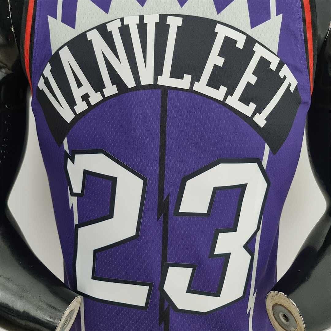 Toronto Raptors VANVLEET#23 Purple NBA Jersey 3