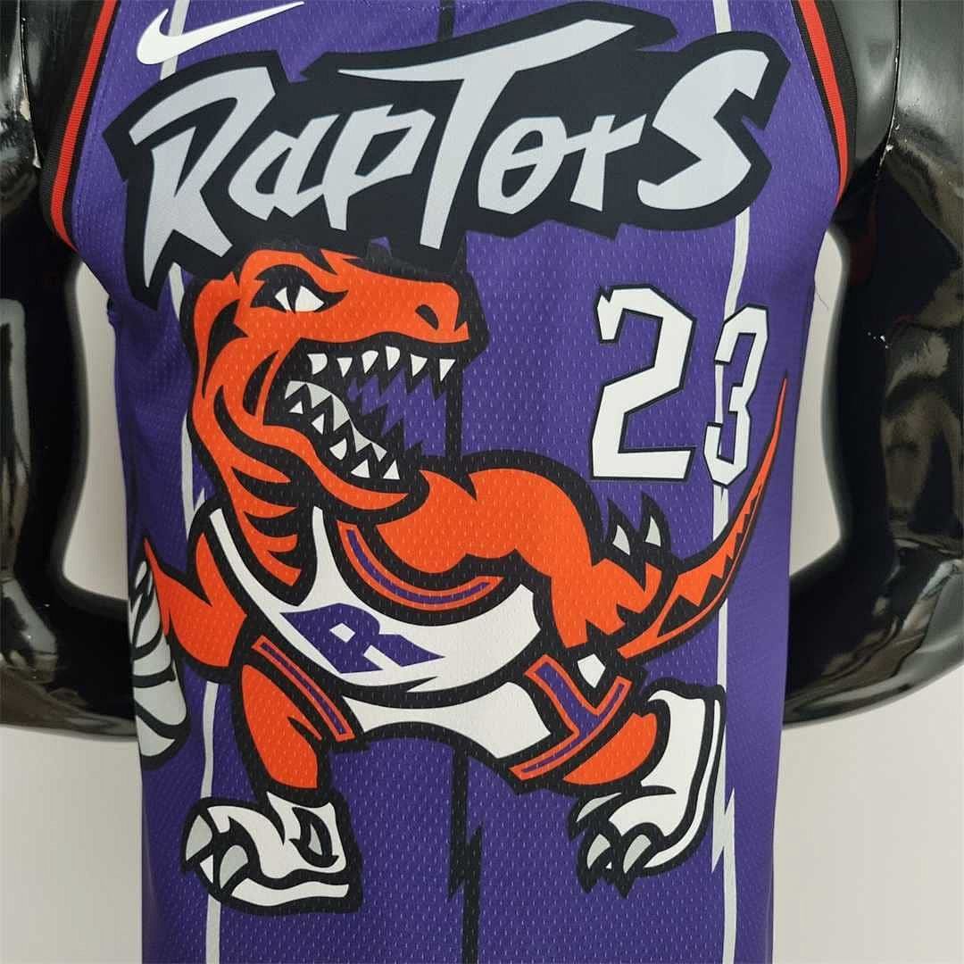 Toronto Raptors VANVLEET#23 Purple NBA Jersey 4