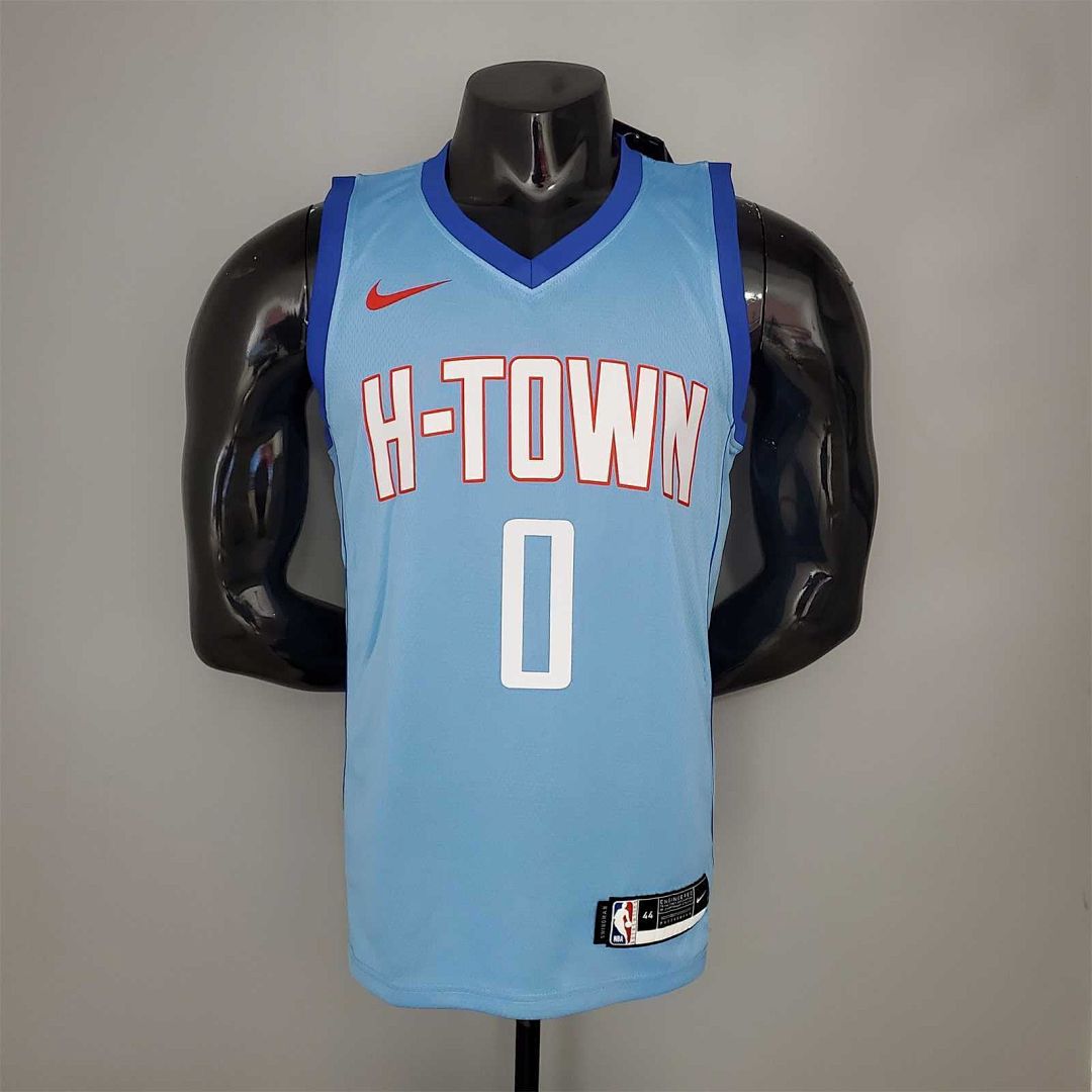 WESTBROOK#0 2021 Rockets City Edition Blue
