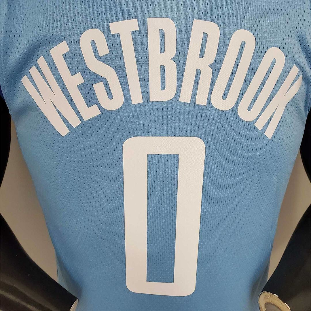 WESTBROOK#0 2021 Rockets City Edition Blue 6