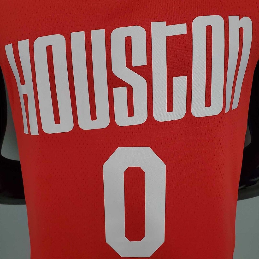 WESTBROOK#0 Rockets Retro Red 6